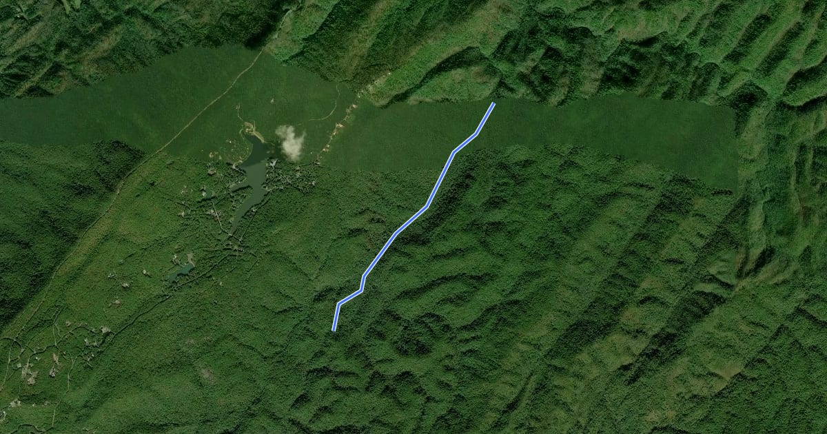 Маршрут Cane Creek Trail на спутниковом снимке