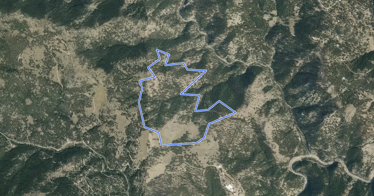 Маршрут Canyon Loop на спутниковом снимке