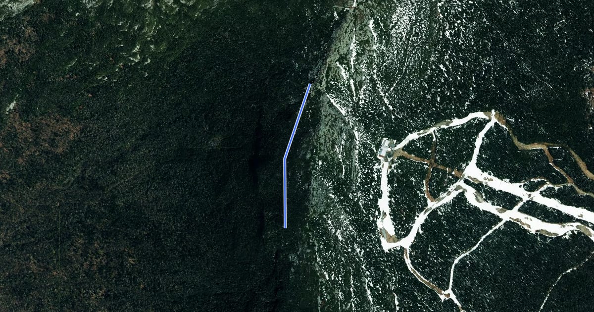 Маршрут Canyon North Extension на спутниковом снимке