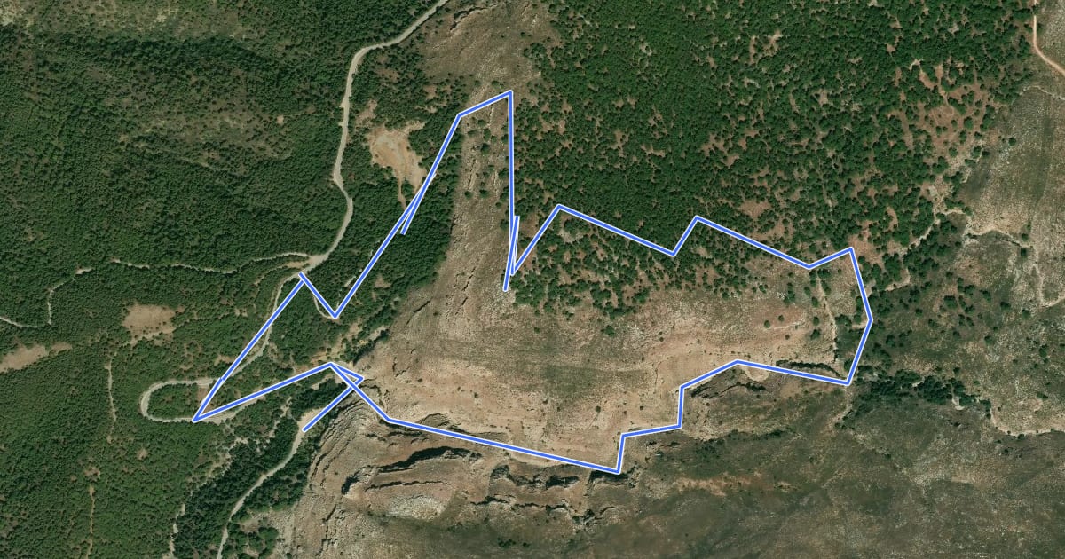 Маршрут Canyon von Siana на спутниковом снимке
