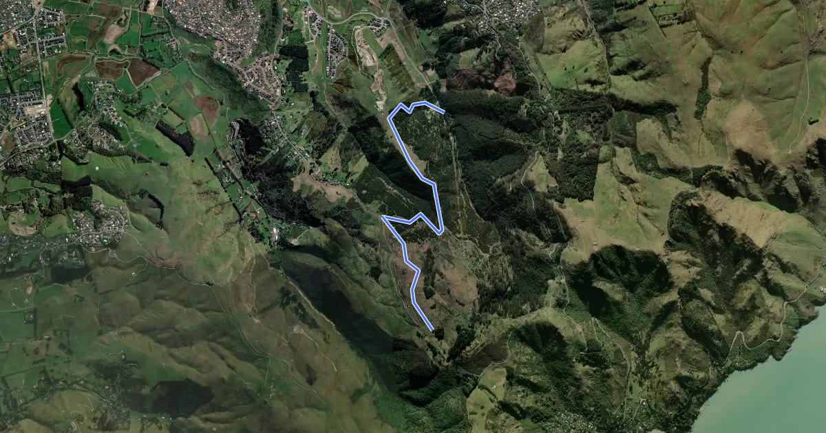 Маршрут CAP Hiking trail на спутниковом снимке