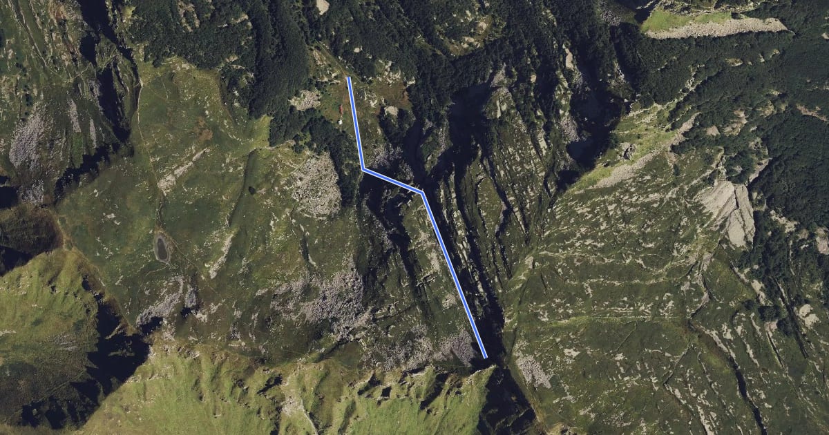 Маршрут Capanne di Lago Scuro - Monte Paitino на спутниковом снимке