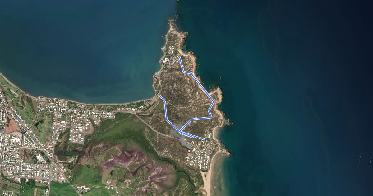 Маршрут Cape Edgecumbe Walking Trail на спутниковом снимке
