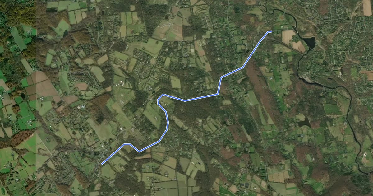 Маршрут Capoolong Creek Trail на спутниковом снимке