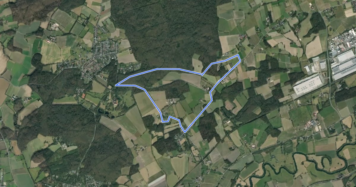 Маршрут Cappenberg Rundweg A1 на спутниковом снимке