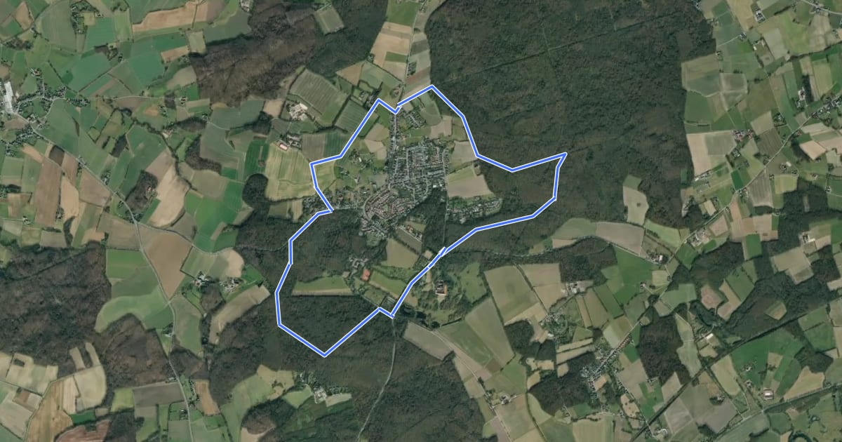 Маршрут Cappenberg Rundweg A4 на спутниковом снимке