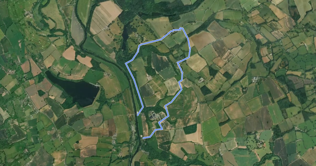 Маршрут Captain Geoffrey's Estate Walk, Dudmaston Estate на спутниковом снимке