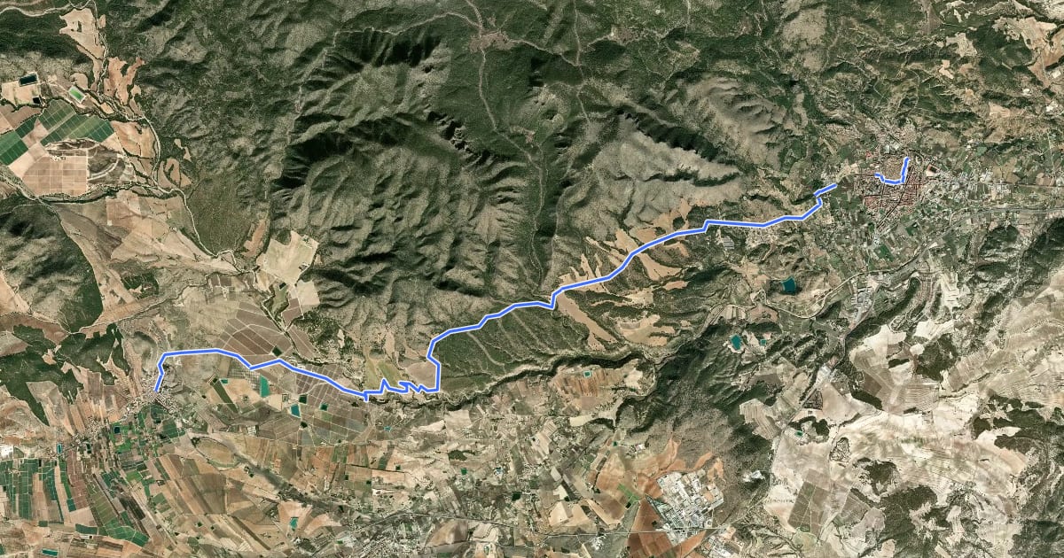 Маршрут Caravaca de la Cruz – Archivel. Tramo C.2. на спутниковом снимке