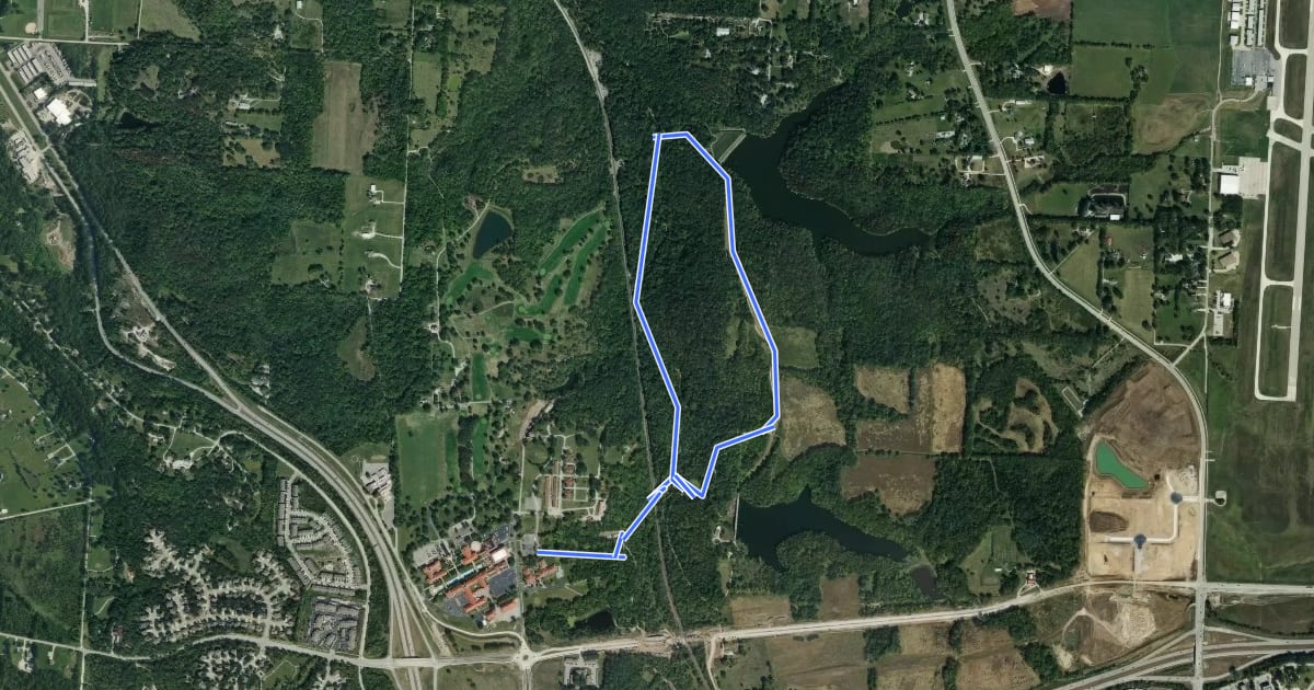 Маршрут Carl L. Chinnery Nature Trail на спутниковом снимке