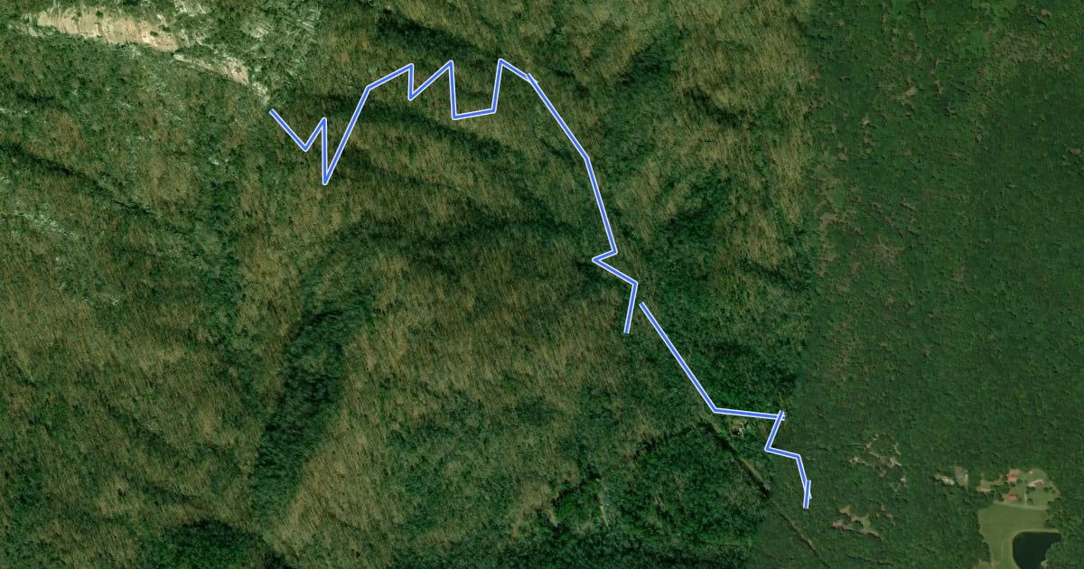 Маршрут Carolina Climbers Coalition Trail на спутниковом снимке