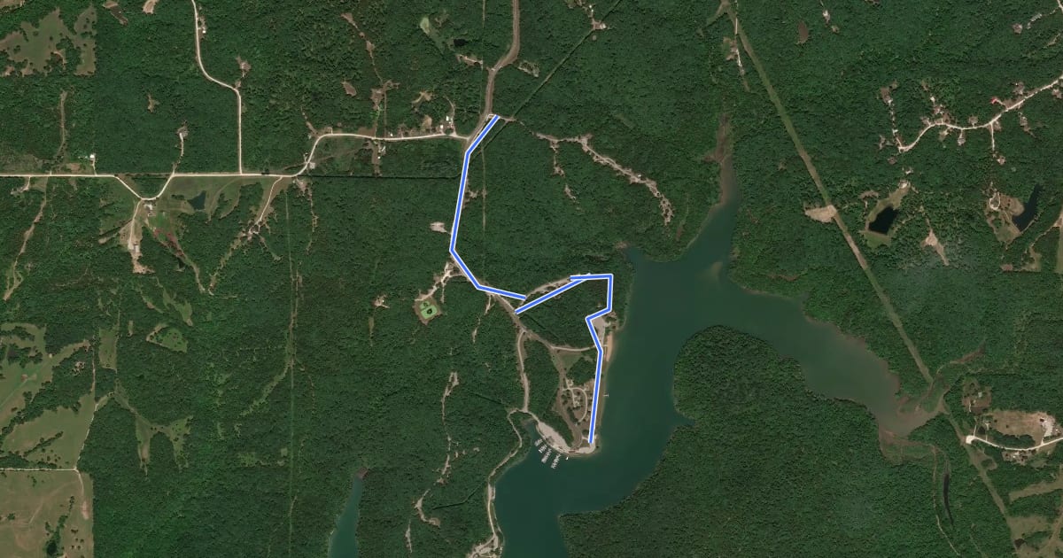 Маршрут Carolyn Bagley Harding Trail на спутниковом снимке