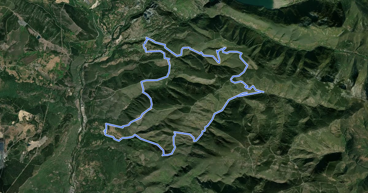 Маршрут Carrera Alto Sil на спутниковом снимке