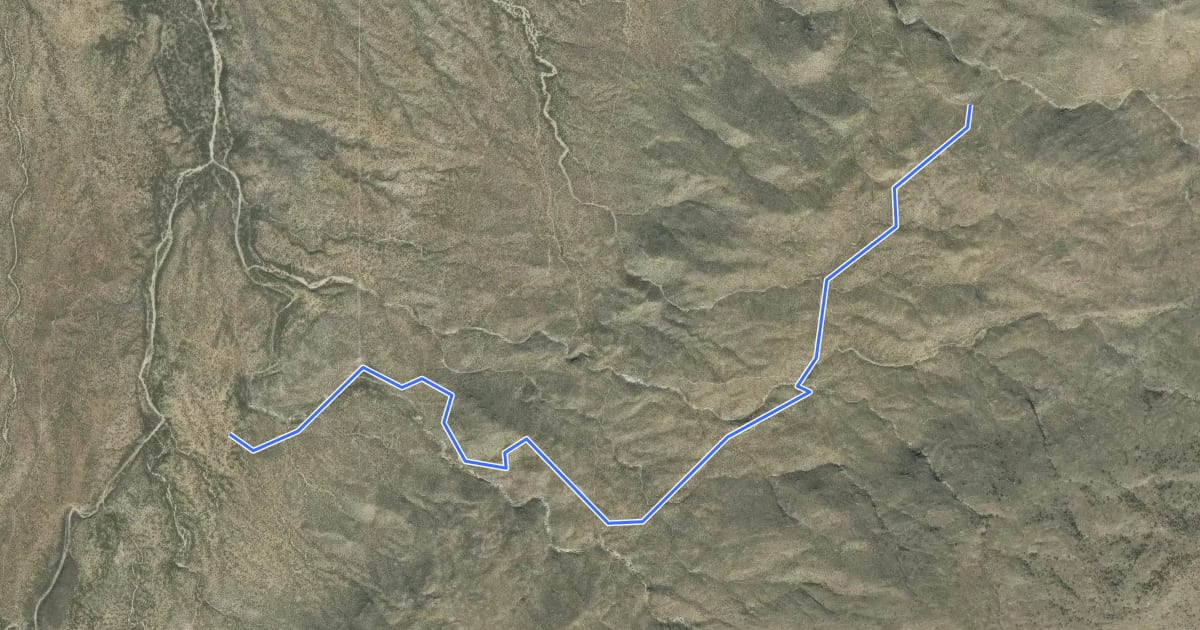 Маршрут Carrillo Trail на спутниковом снимке