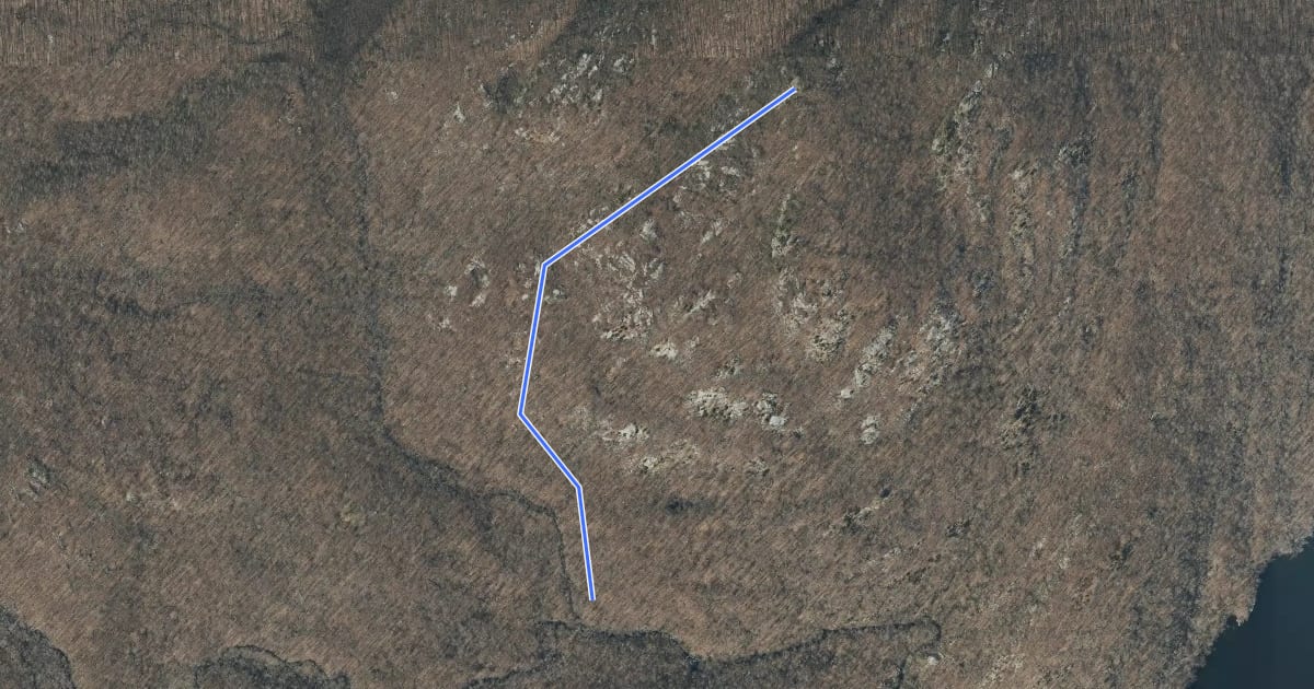 Маршрут Carris Hill Connector Trail на спутниковом снимке