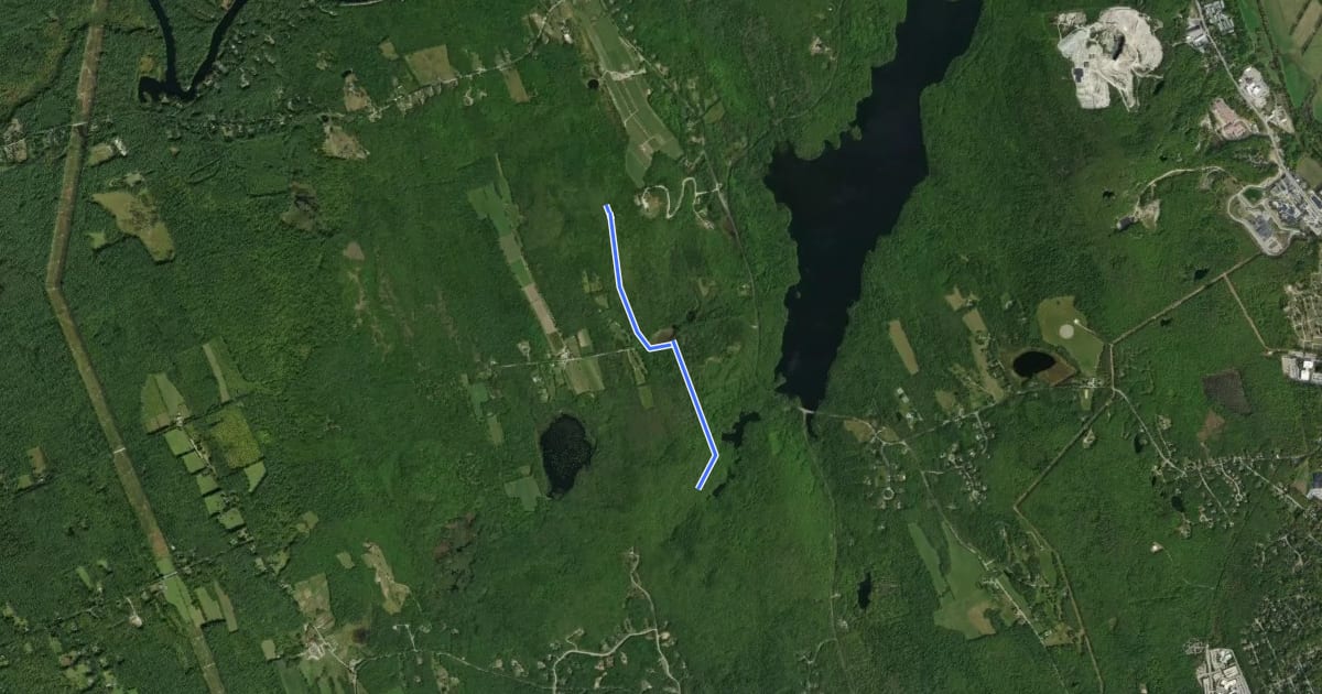 Маршрут Carter Hill Connector на спутниковом снимке