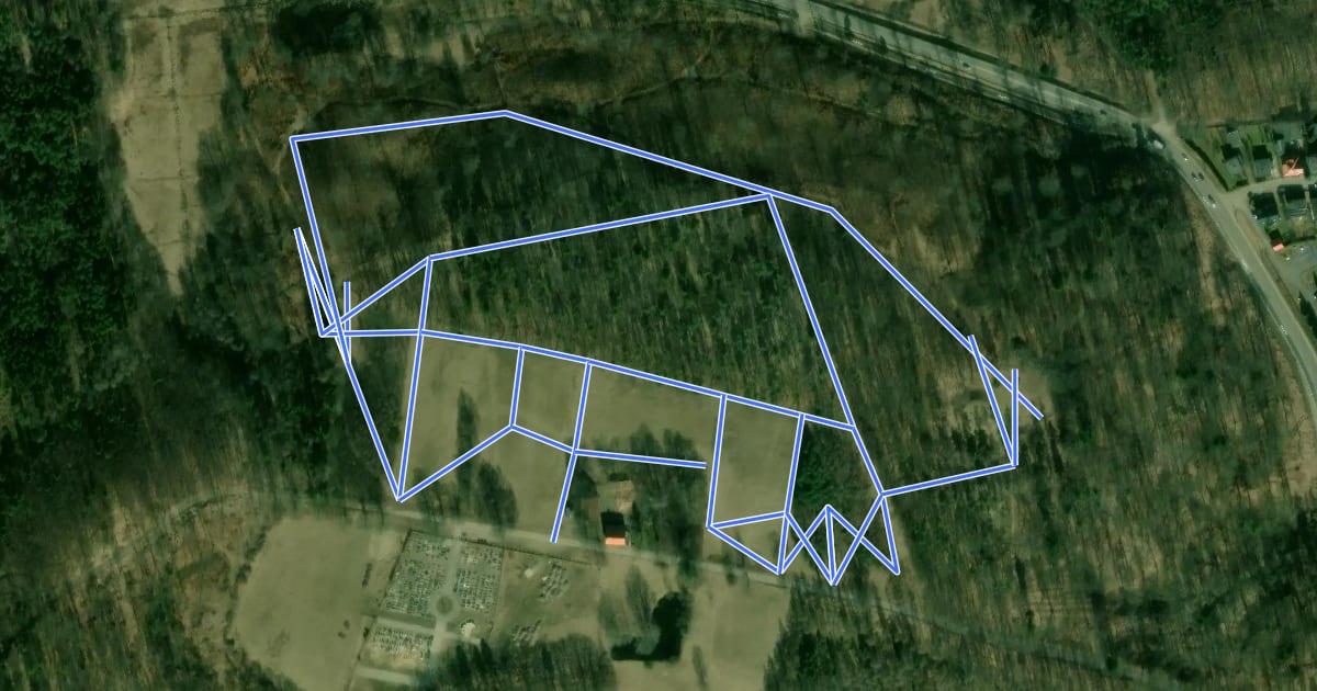 Маршрут Cartusia Ski Arena на спутниковом снимке