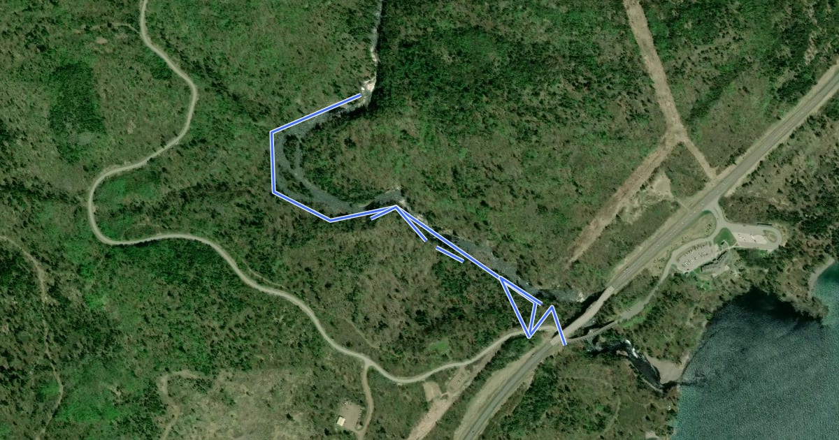 Маршрут Cascades Trail на спутниковом снимке