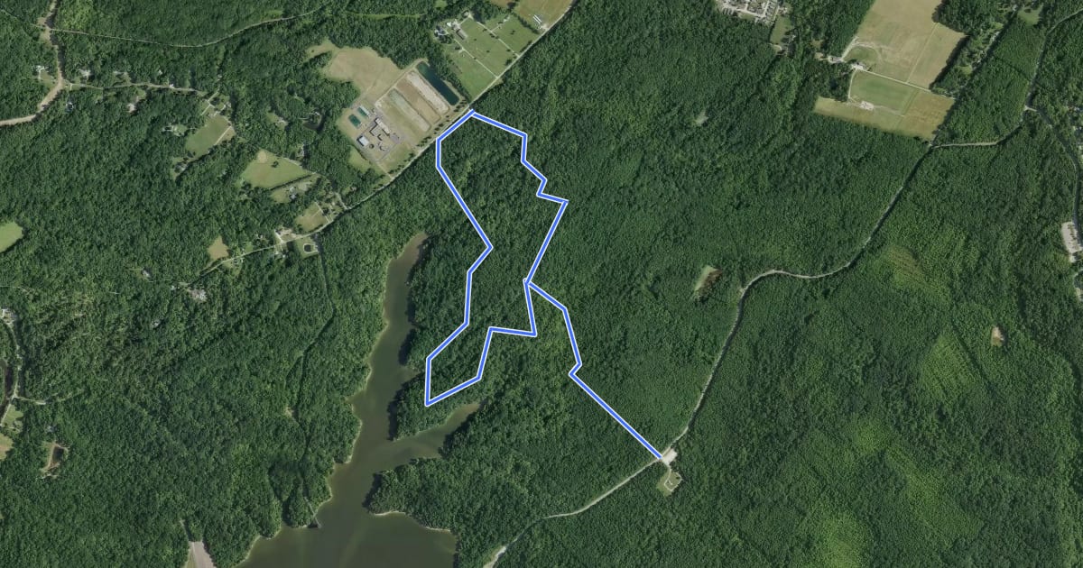 Маршрут Cascades Trail на спутниковом снимке