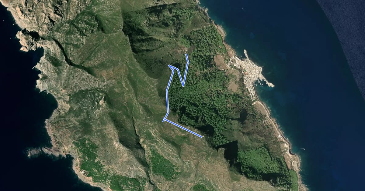 Маршрут Case Romane Semaforo на спутниковом снимке