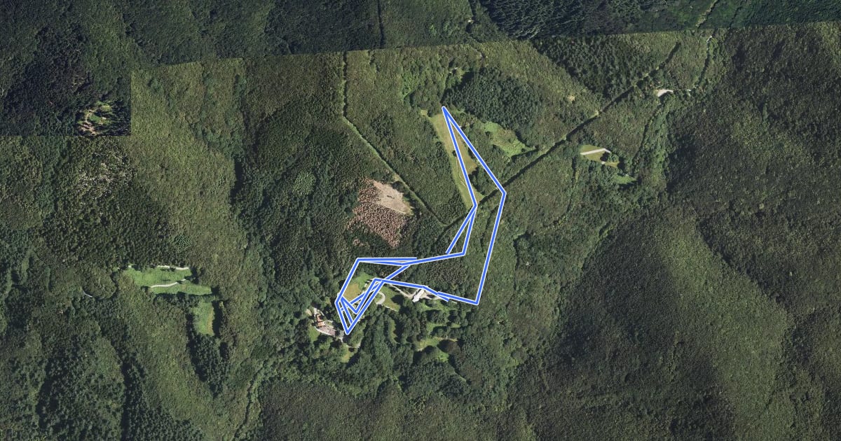 Маршрут Caserma CFS – Prato delle Caselle – Rifugio Acquerino на спутниковом снимке