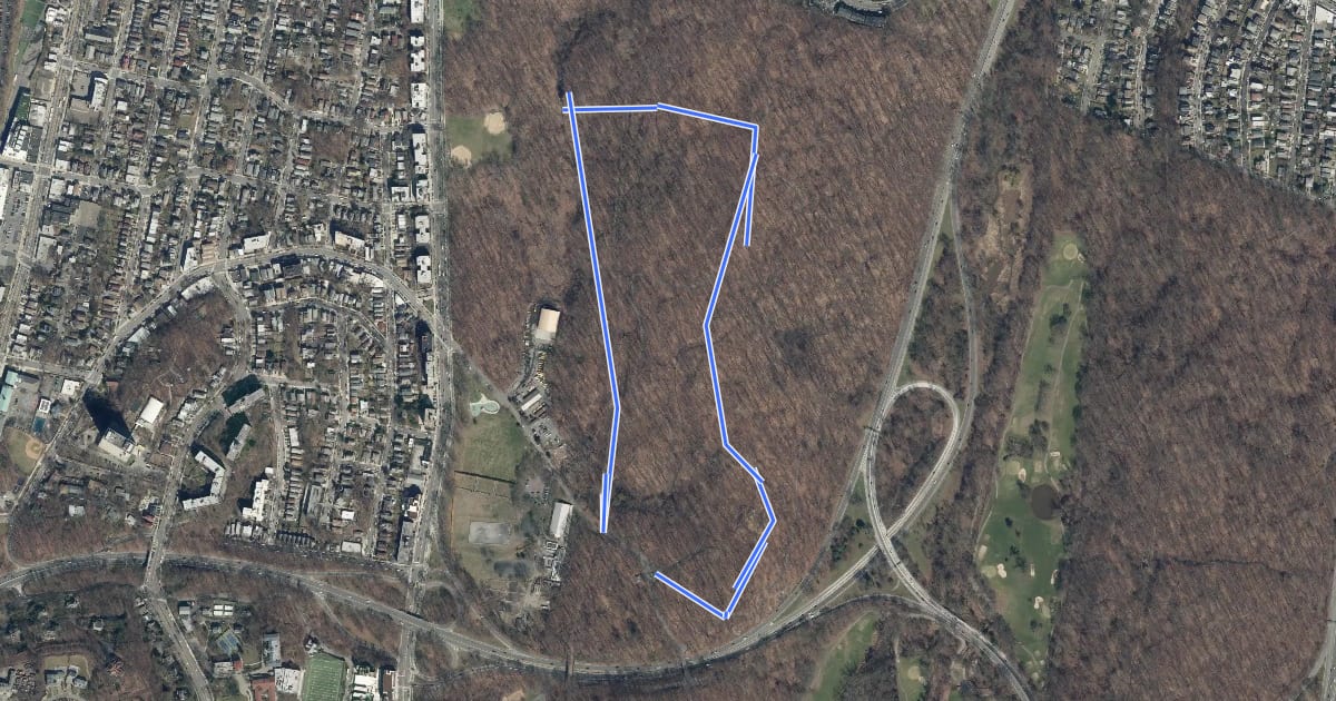 Маршрут Cass Gallagher Nature Trail на спутниковом снимке