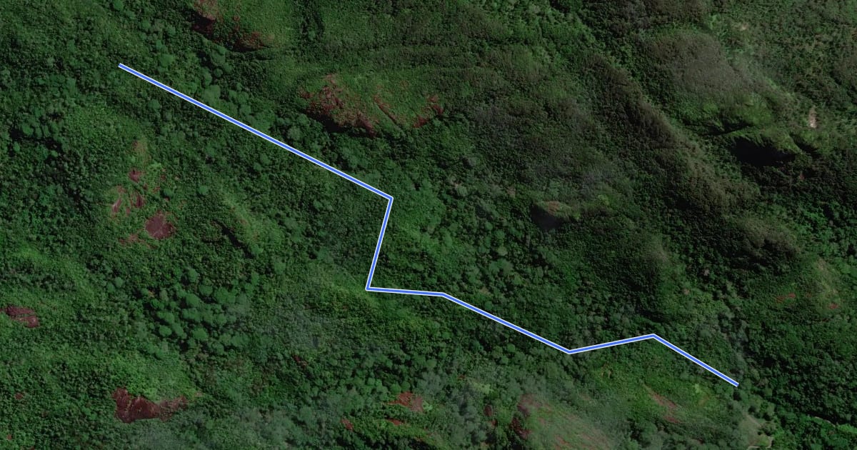 Маршрут Casse Dent Trail на спутниковом снимке
