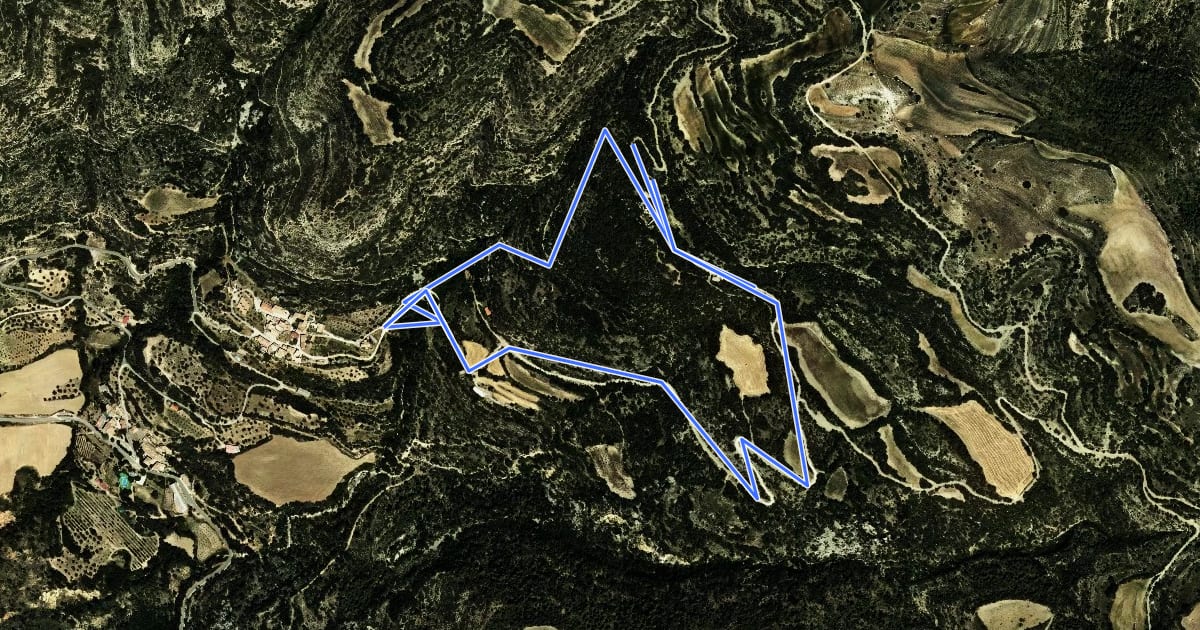 Маршрут Castell de Sant Gervàs на спутниковом снимке