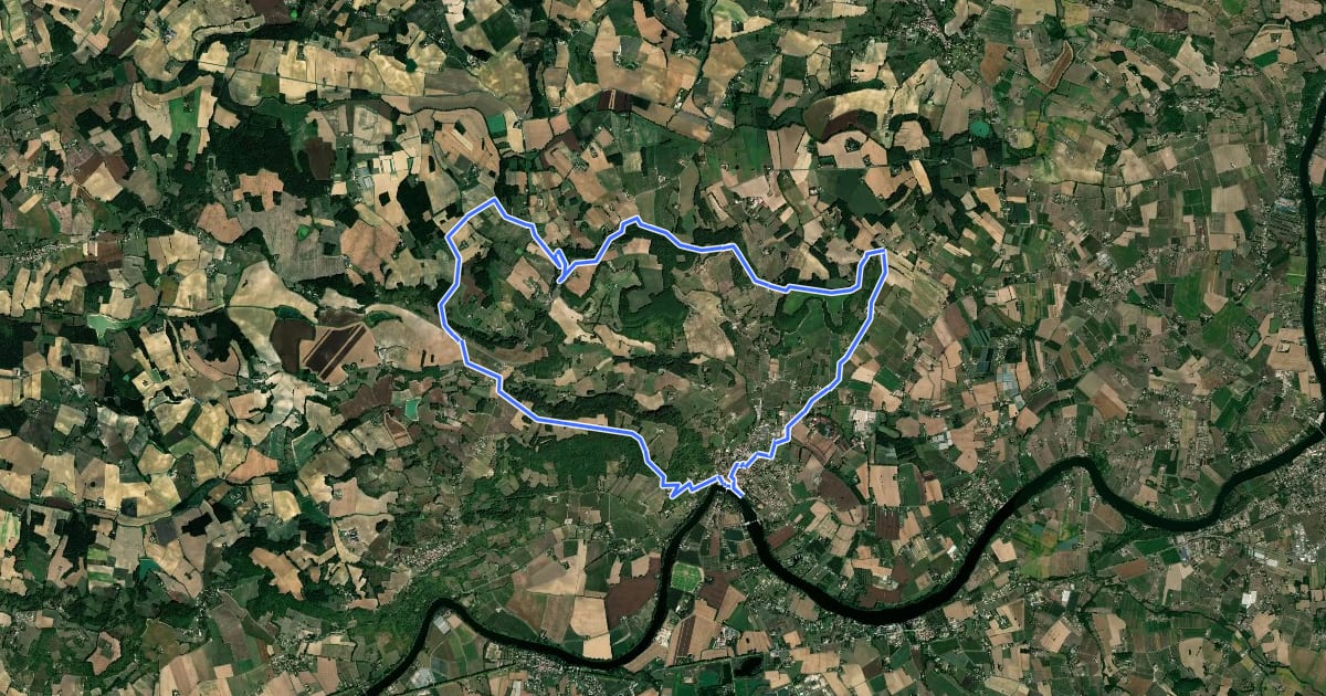 Маршрут Castelmoron-sur-Lot, un port fluvial sur le Lot на спутниковом снимке