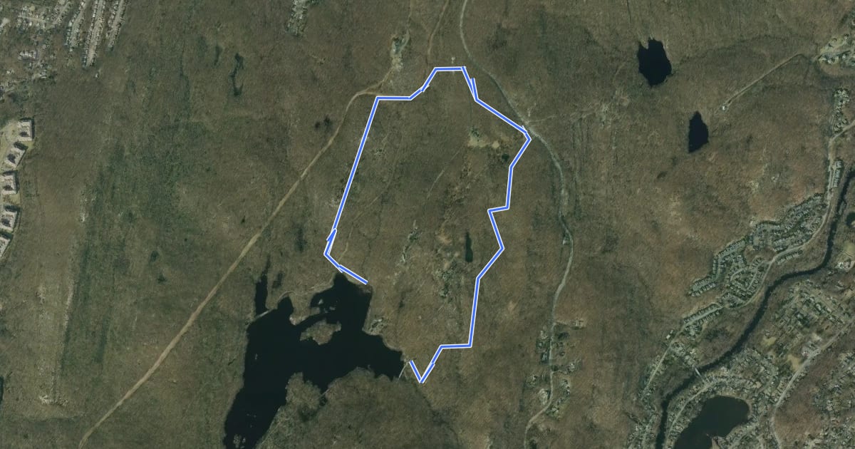 Маршрут Castle Loop Trail на спутниковом снимке