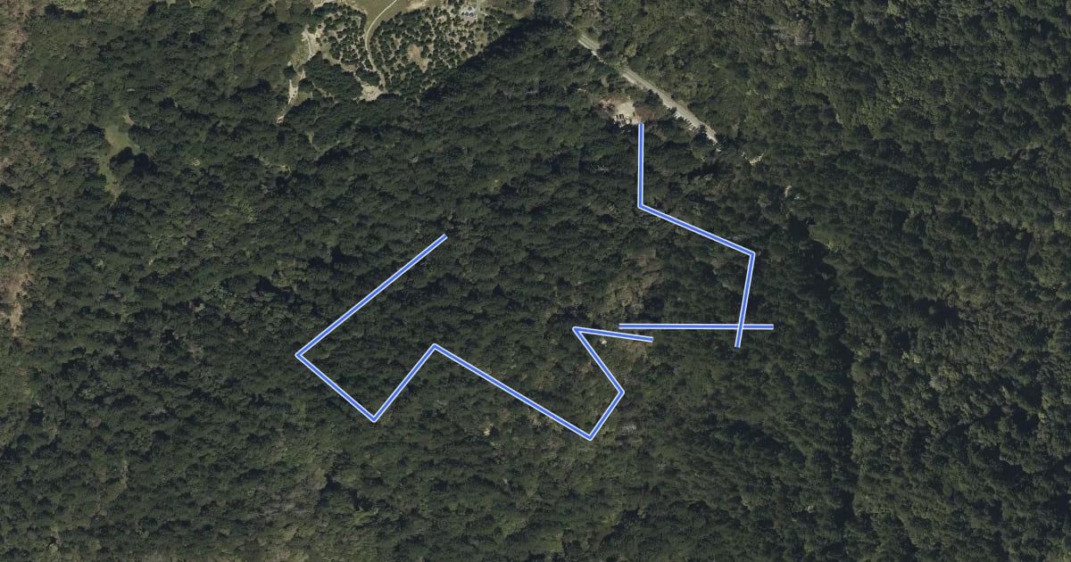 Маршрут Castle Rock Trail на спутниковом снимке