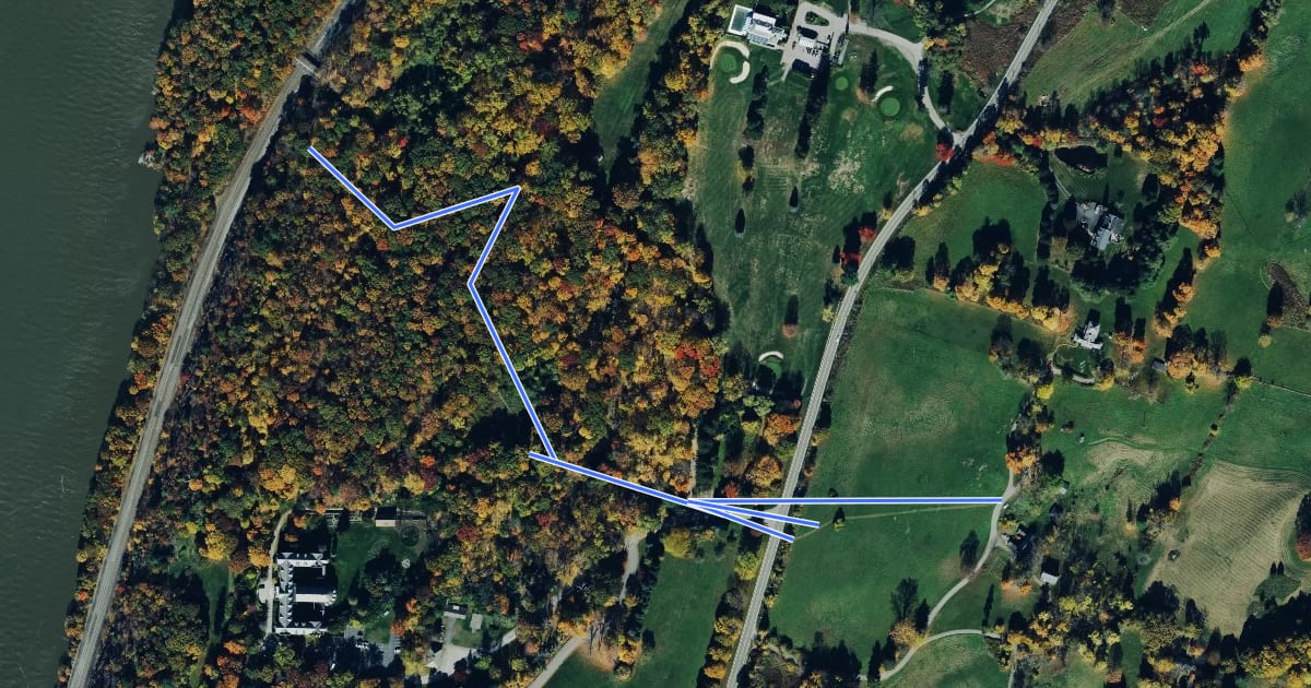 Маршрут Castle Rock Trail на спутниковом снимке
