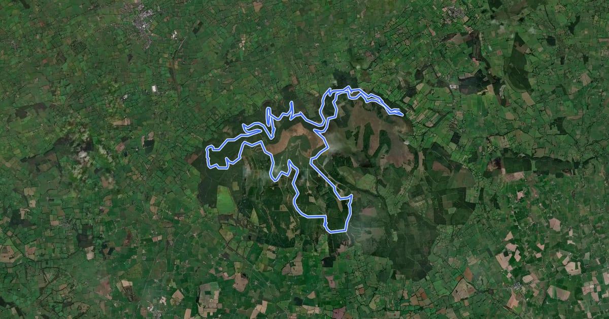 Маршрут Castlepook Loop на спутниковом снимке
