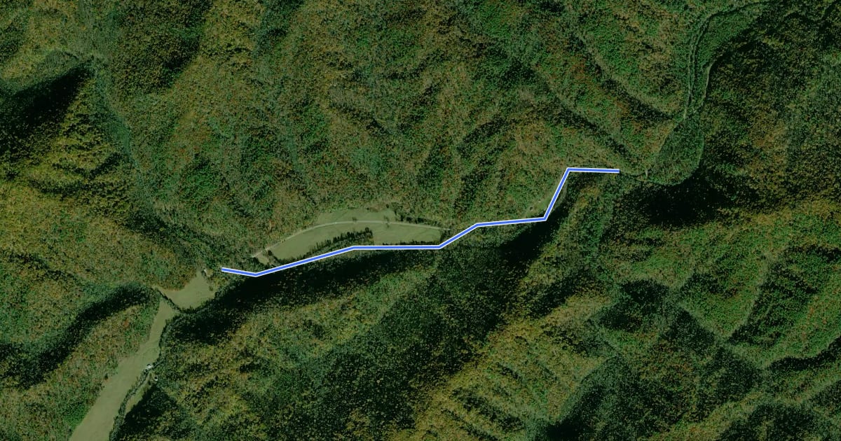 Маршрут Cataloochee Horse Trail на спутниковом снимке