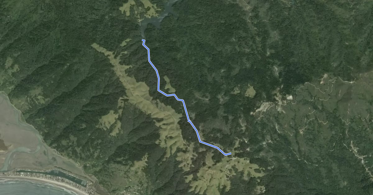 Маршрут Cataract Trail на спутниковом снимке
