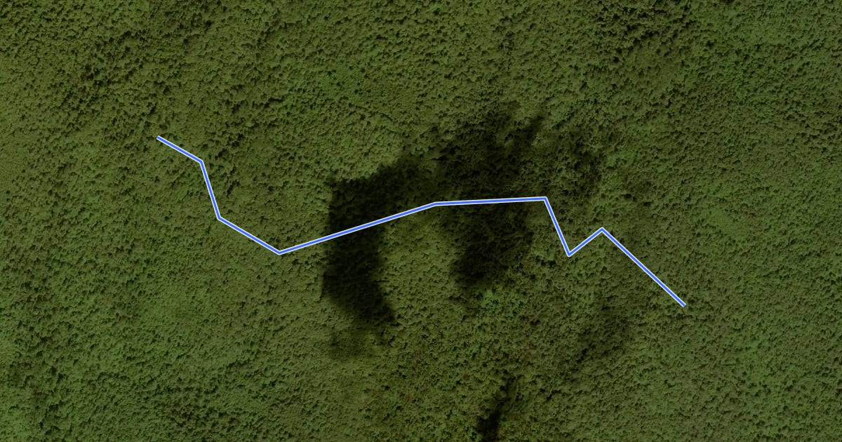 Маршрут Catlett Mountain Trail на спутниковом снимке