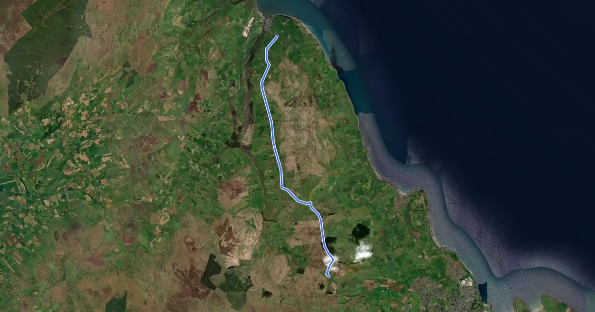 Маршрут Causeway Coast and Glens - 9 - Sallagh Braes Walk на спутниковом снимке