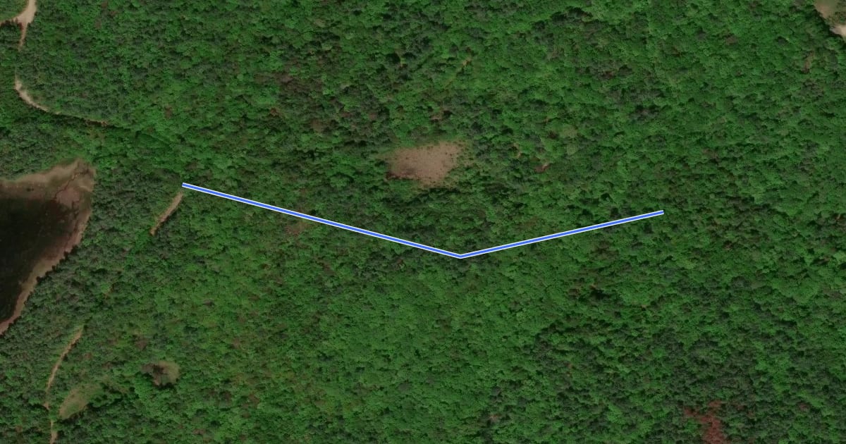 Маршрут CBNA Trail на спутниковом снимке