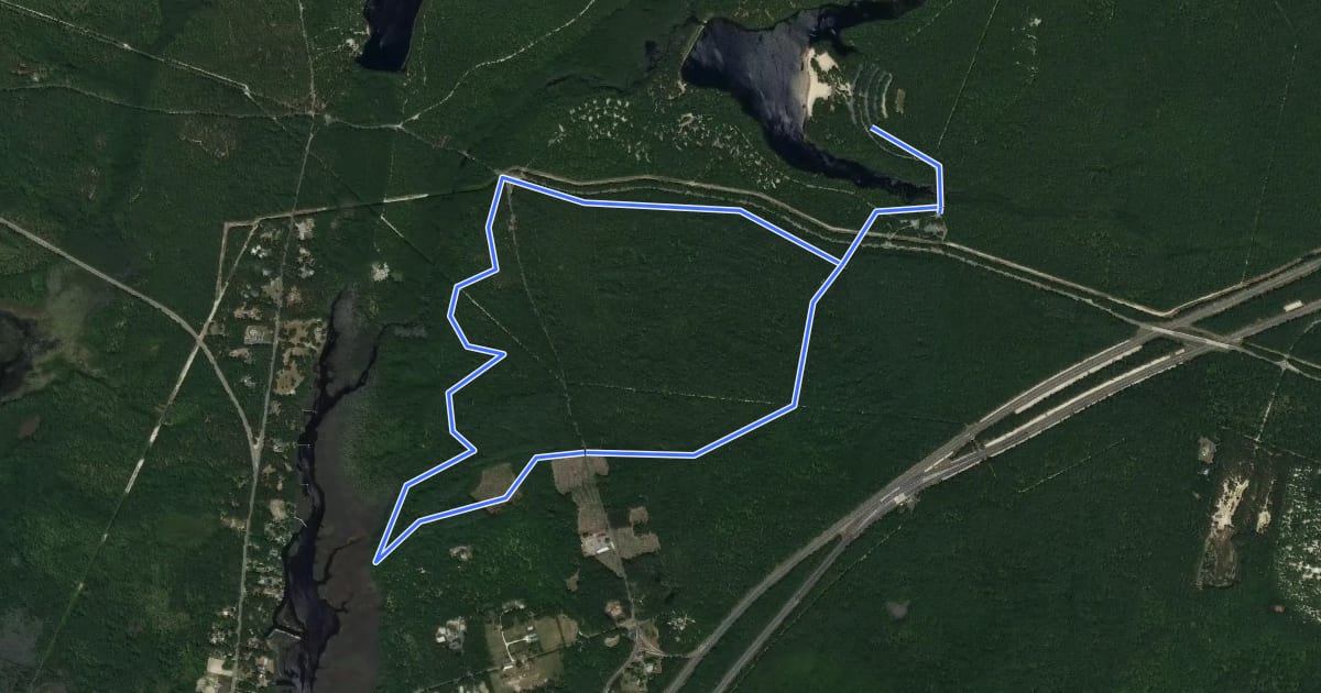 Маршрут CCC Loop на спутниковом снимке