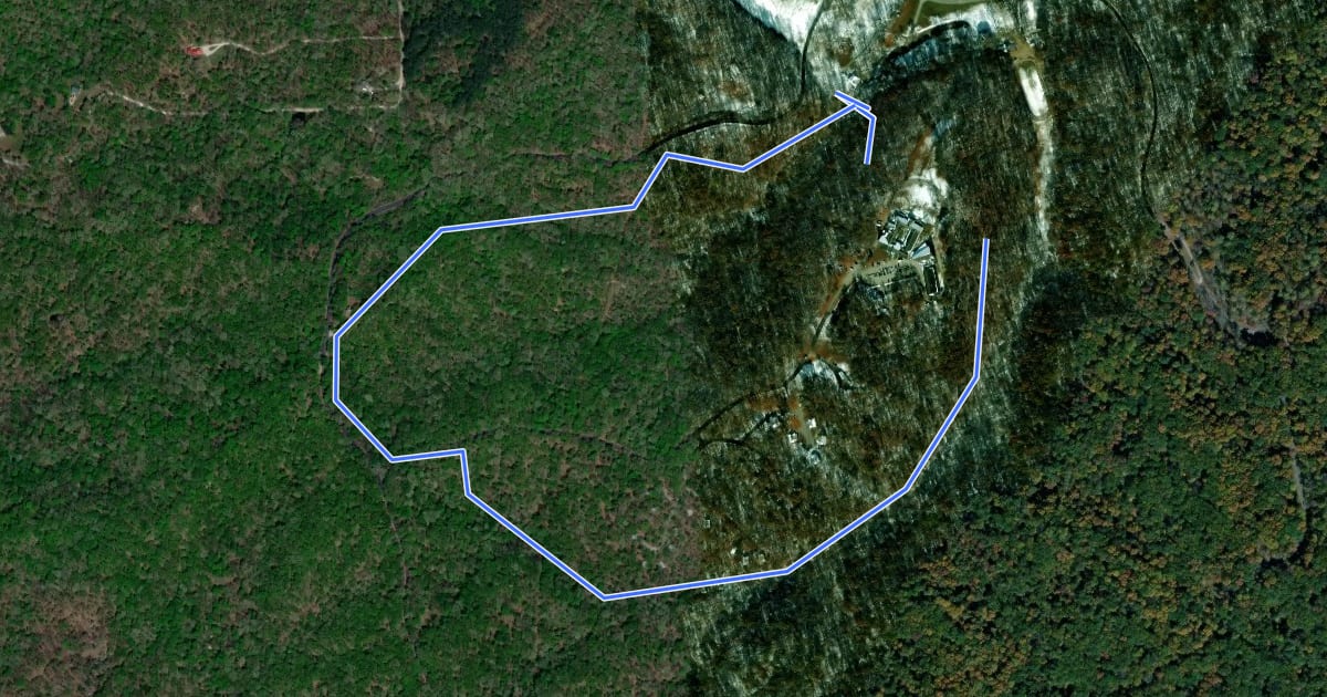 Маршрут CCC Trail на спутниковом снимке