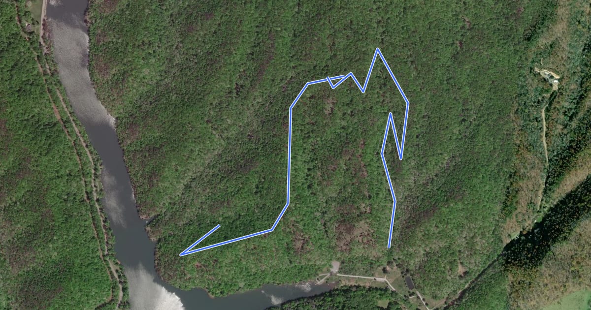 Маршрут CCC Trail на спутниковом снимке