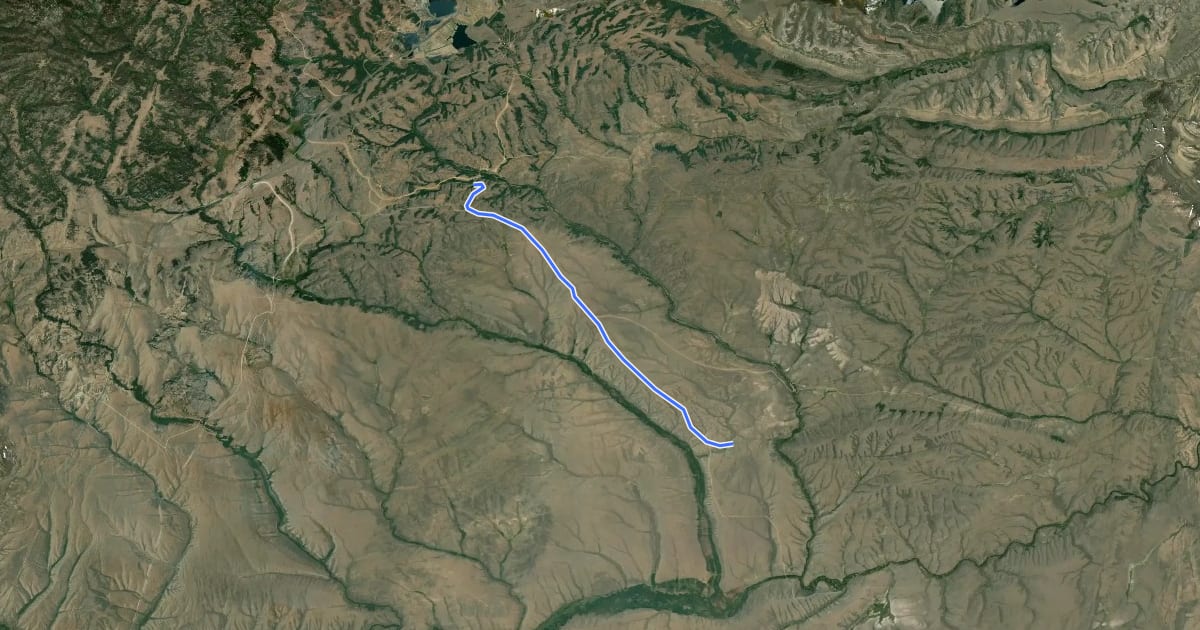 Маршрут CDT hje Riverview Road Alternate на спутниковом снимке