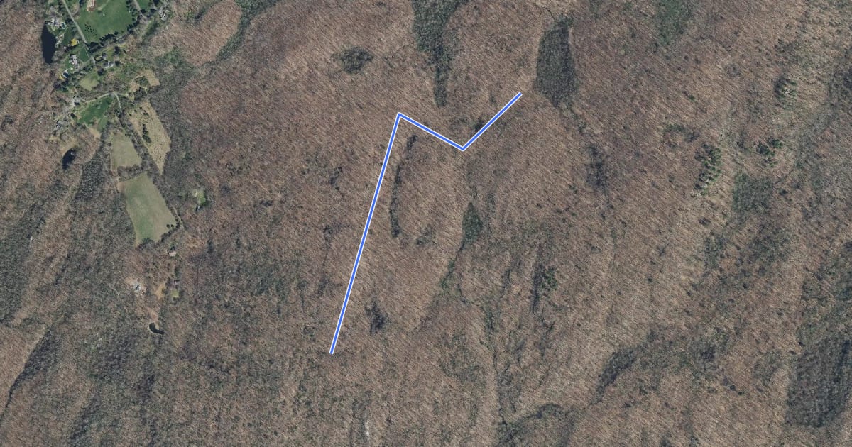 Маршрут Cedar Cliff Trail на спутниковом снимке
