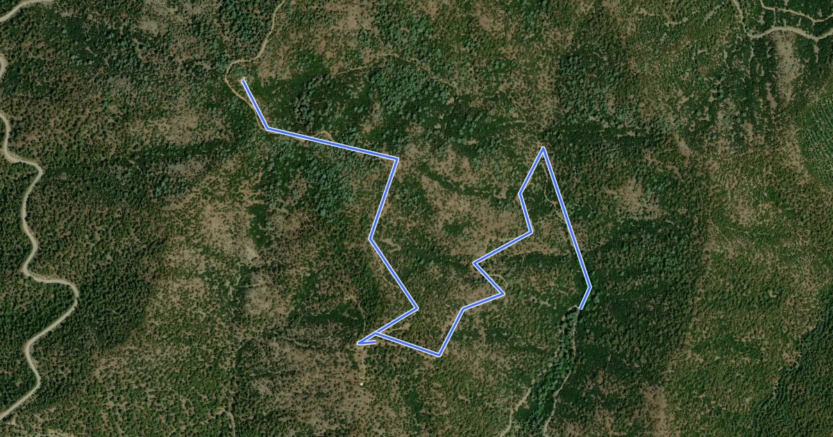 Маршрут Cedar Valley Trail на спутниковом снимке