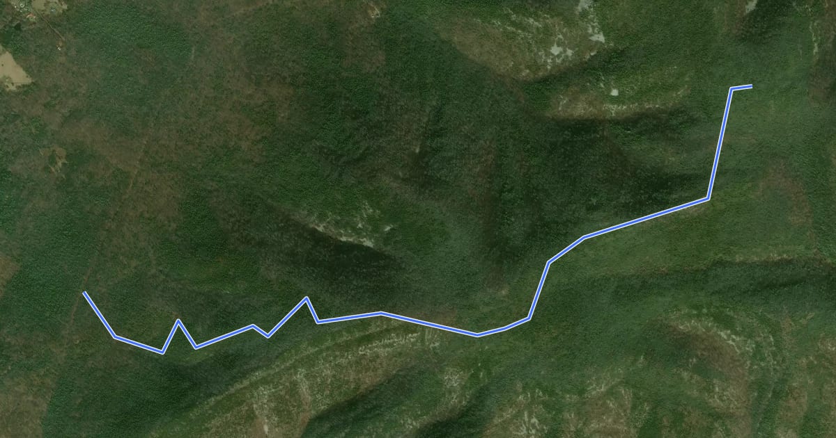 Маршрут Cellar Mountain Trail на спутниковом снимке
