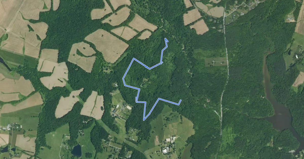 Маршрут Cemetery Trail на спутниковом снимке