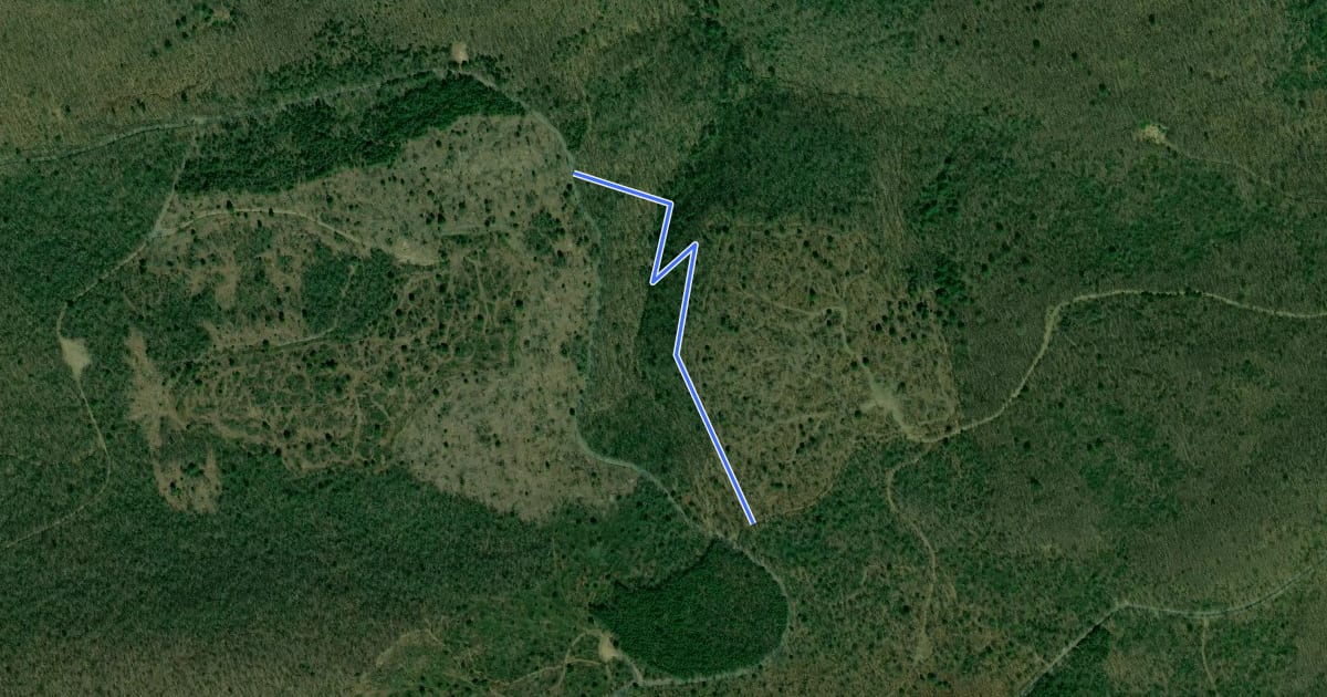 Маршрут Central Mountains East на спутниковом снимке
