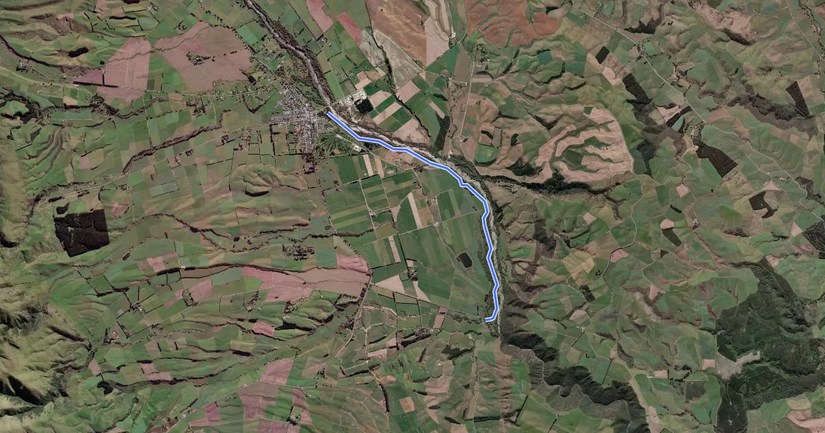 Маршрут Central South Trail на спутниковом снимке