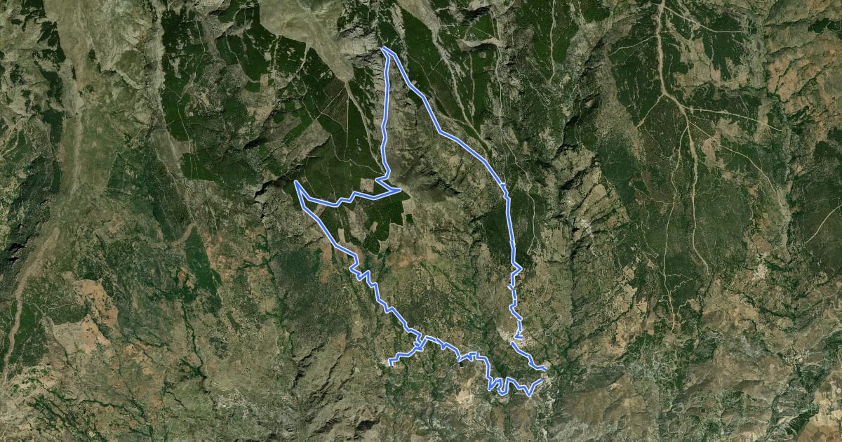 Маршрут Centro BTT Nevada - Nº 3 Bocas del Aire на спутниковом снимке