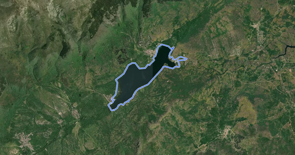 Маршрут Centro BTT "Valle del Lozoya" - Ruta 3 на спутниковом снимке