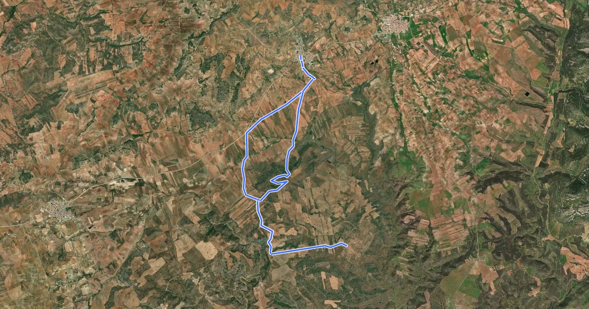 Маршрут Cerro Conejero y Ramal Taurino на спутниковом снимке